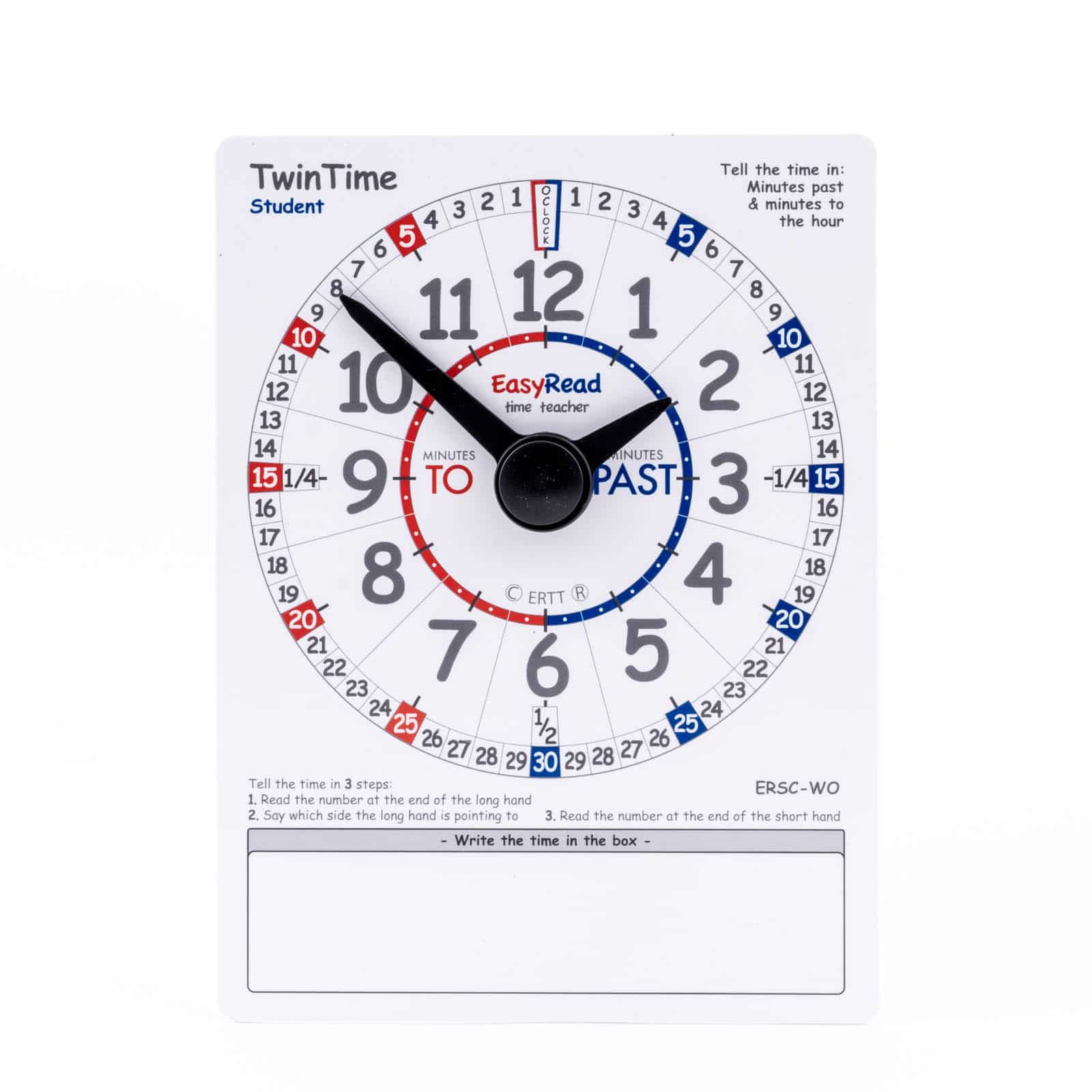 15pk TwinTime Student Cards Time Teaching Games for Schools