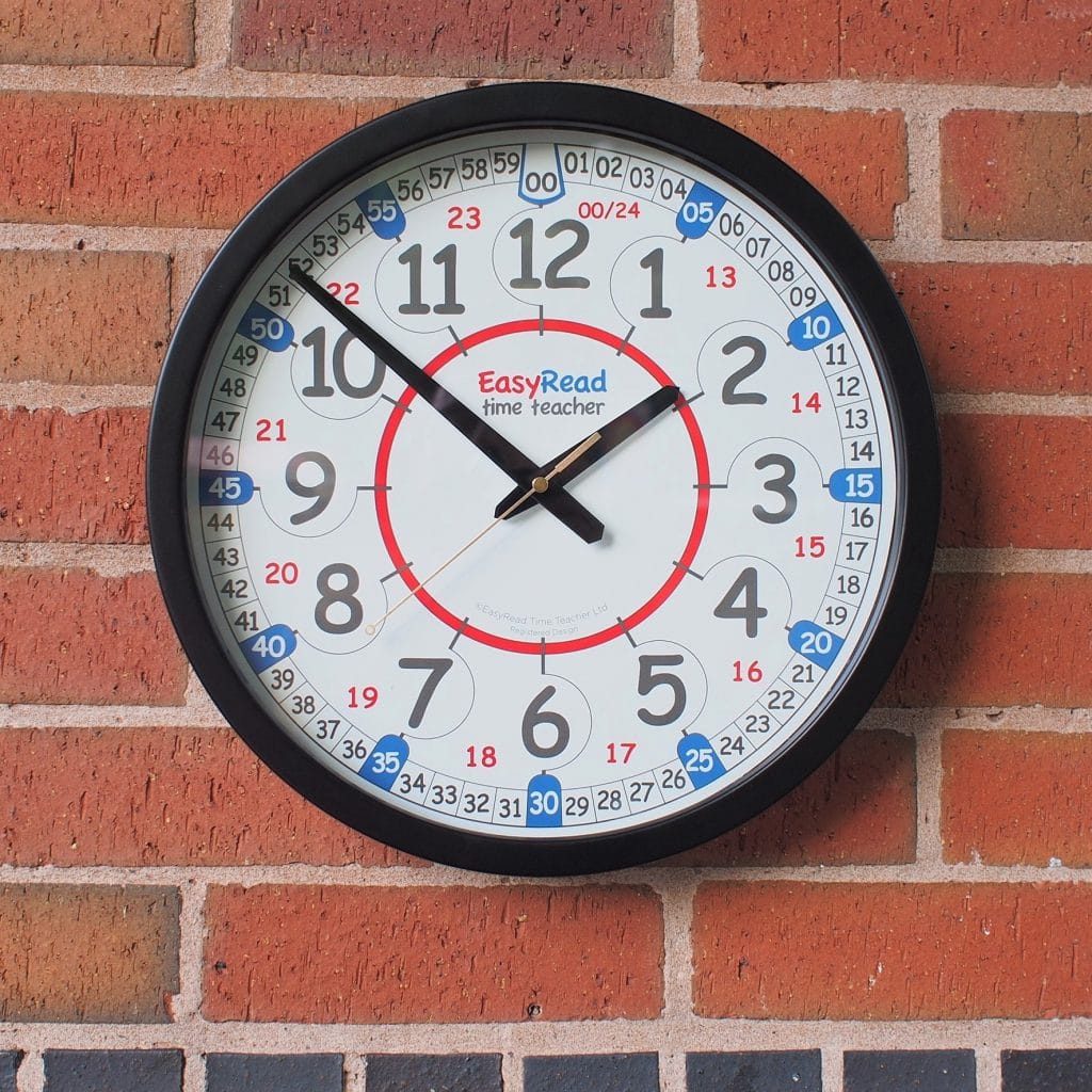 Playground Clock 12/24 hour EasyRead Time Teacher