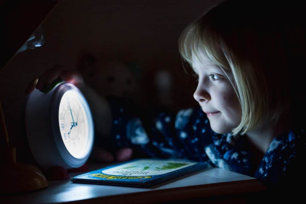 Alarm clock with night light