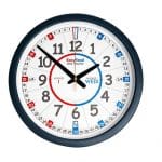Welsh language time teaching classroom clock