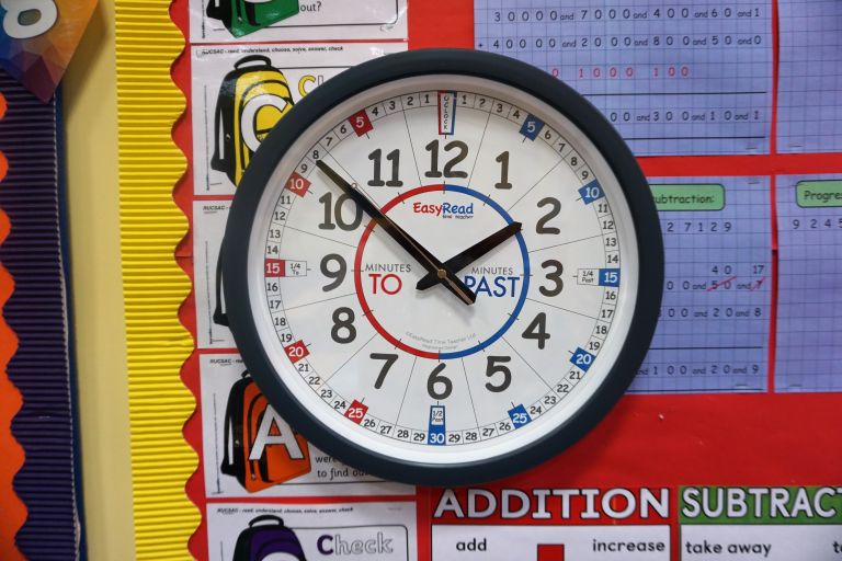 35cm Classroom Clocks - EasyRead Time Teacher