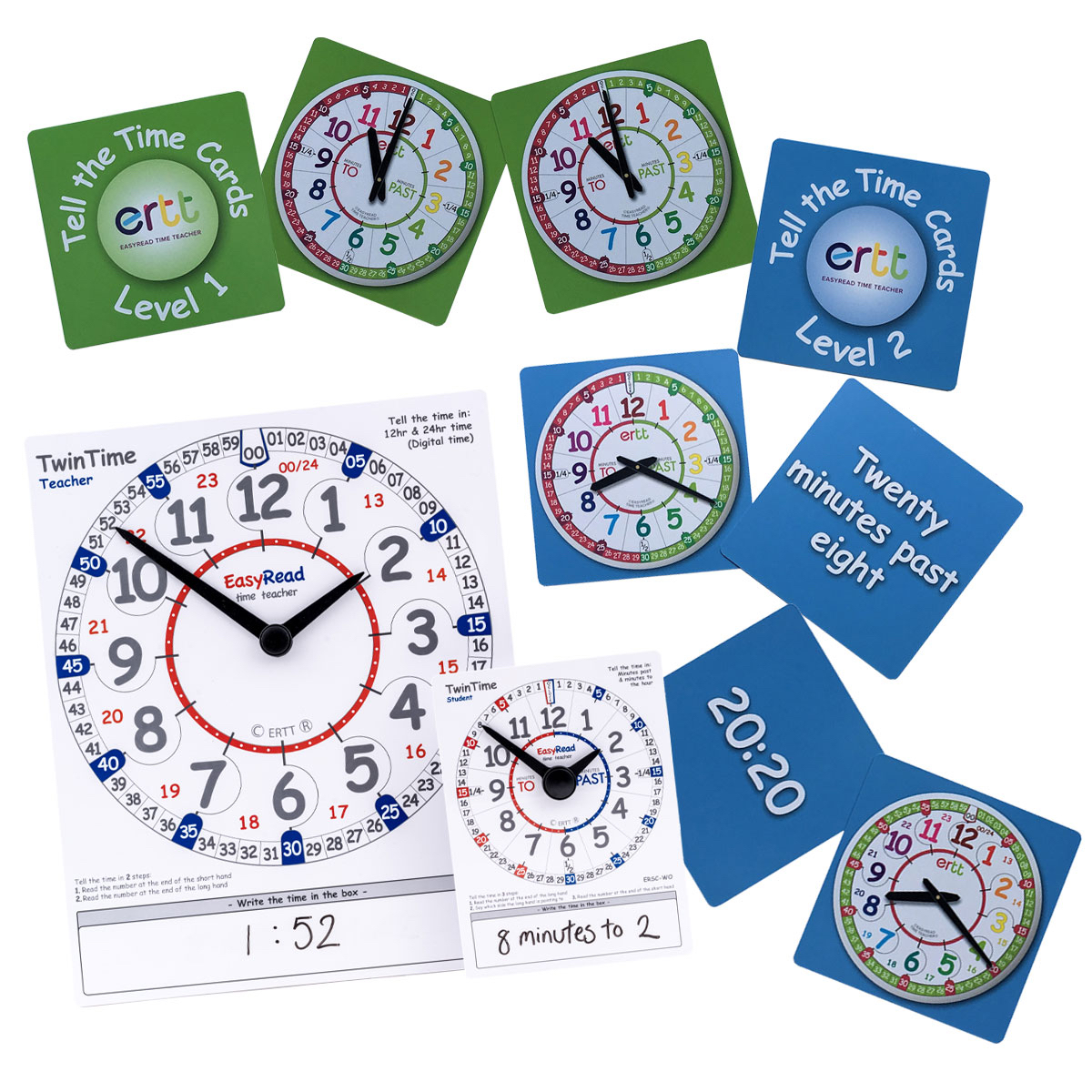 Australian Teaching Aids Magnetic Teaching Clock for use in classroom  activities