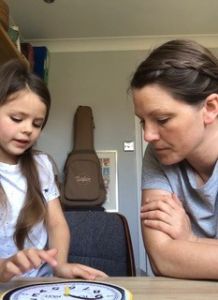 learning to tell the time in lockdown