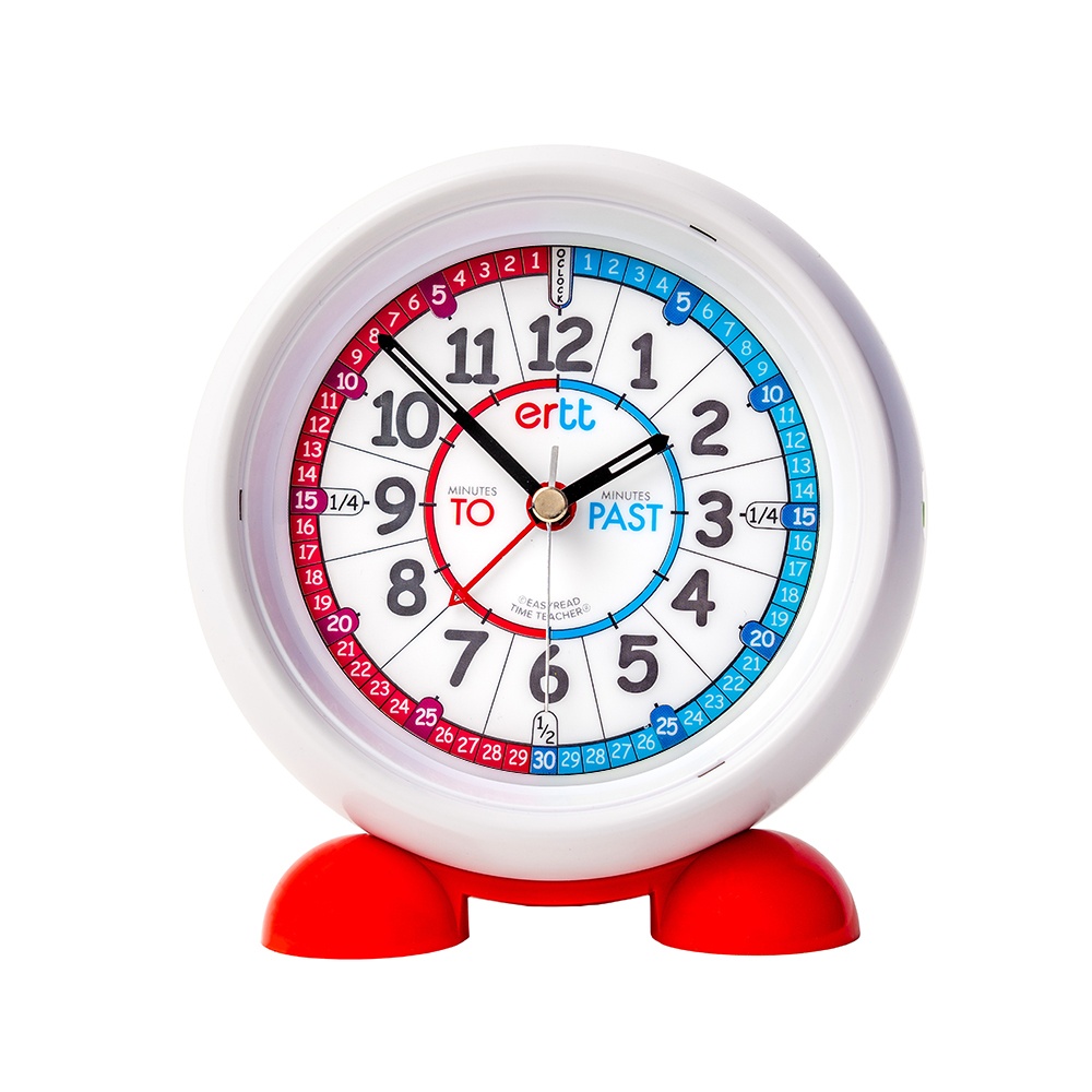 LEARN The Time White Alarm Clock