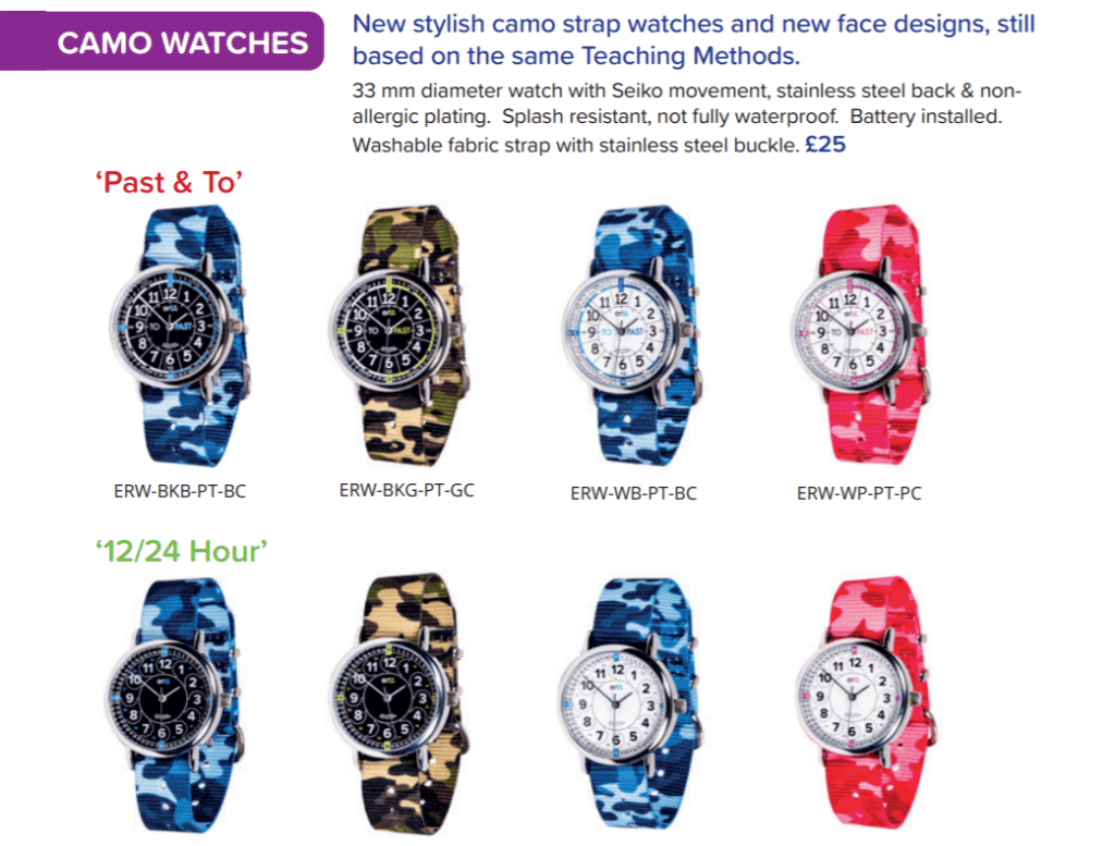 our camo watches make a great kids first watch