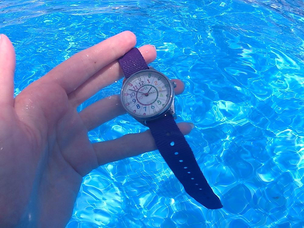 waterproof childrens watches with purple strap
